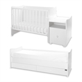 Bed TREND PLUS NEW white Variant B /teen bed; baby bed&cupboard/ *The bed can be used by two children at the same time